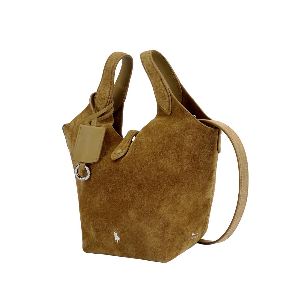 Polo Ralph Lauren Polo Play Minimalist Lazy Fashion Design Tote Bag Shopping Bag Women tote Caramel WAPOBAG03520111