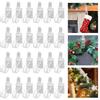 24/48Pcs Christmas Garland Hanger Adjustable Garland Hooks Ties Christmas Stocking Holder Reusable