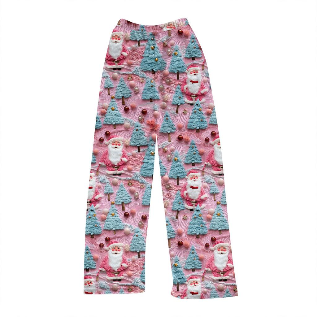 Женские зимние клетчатые брюки, длинные брюки, спортивные брюки