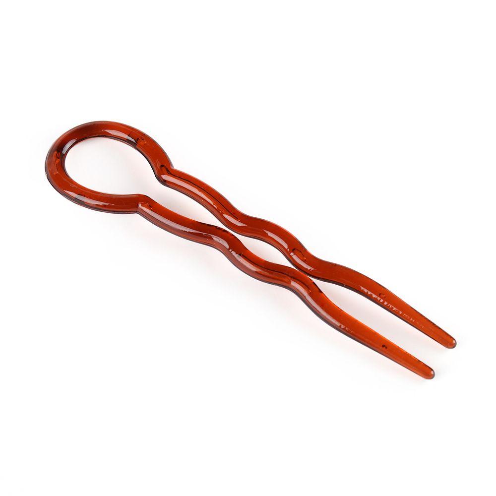 Fashion Hair Accessories Convenient Simple Hair Fork U Shape Hair Clip Plastic Hairpin Hair Stick