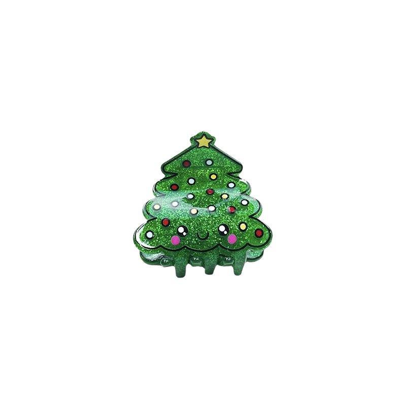 2024 Christmas Santa & Snowman Acrylic Hair Clips: Santa, Snowman, Sock, Christmas Tree, Snowflake Design