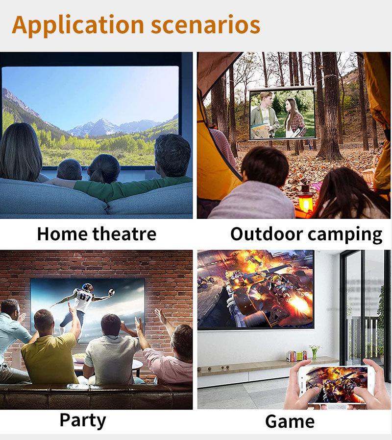 HD Мини-портативный проектор YG300 - Компактный кинотеатр для использования в помещении/на улице