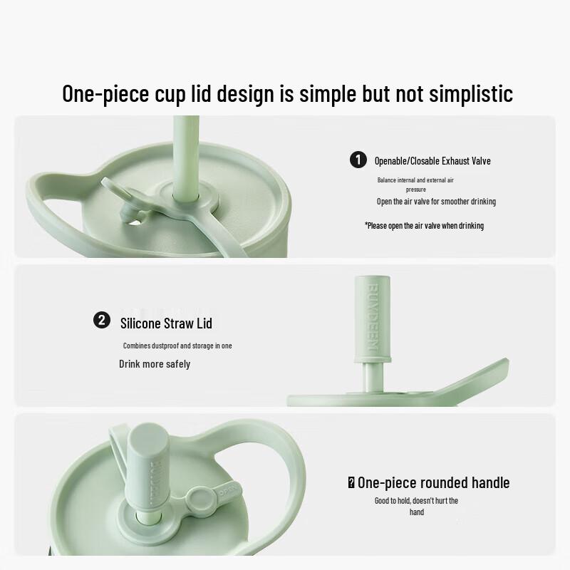 Buydeem Large Capacity Straw Glass Tumbler