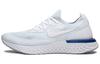 Nike Epic React Flyknit Белый Голубой Гонщик AQ0067-100