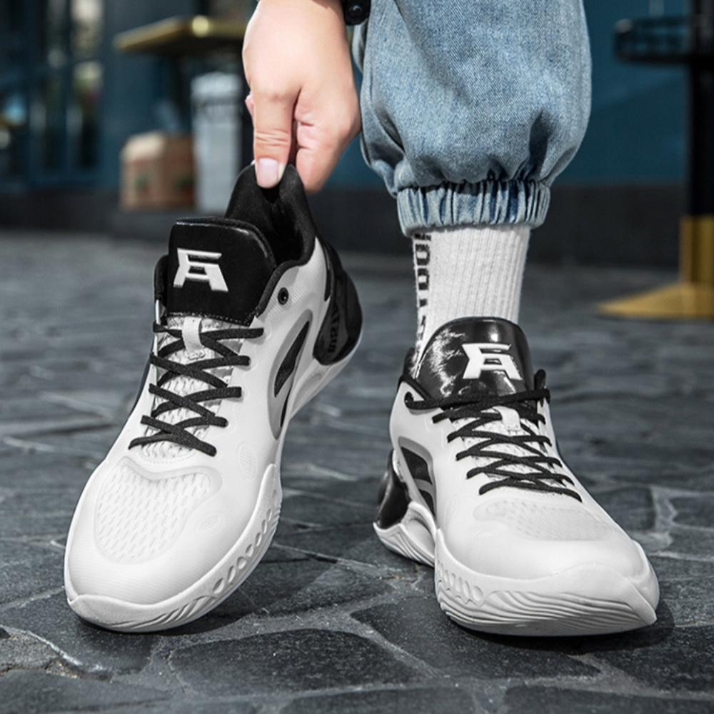 Высокие мужские кроссовки дышащие молодежные амортизирующие износостойкие кроссовки баскетбольные повседневные кроссовки