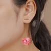 Creative Dried Flower Cherry Drop Earrings For Women
