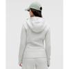 Lululemon Толстовка с капюшоном Scuba Full Zip с цветочным принтом Ultra Light Grey
