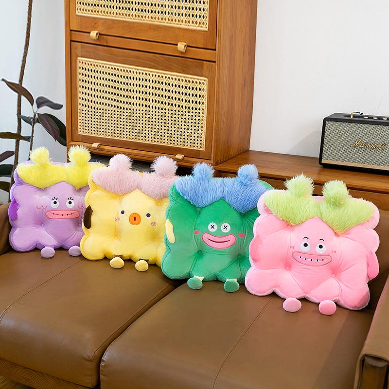 Мультяшная Милая Напольная Футон-Матрас - Подушка-Сиденье Татами для Эркерного Окна с Поддержкой Поясницы Дизайн Печенья