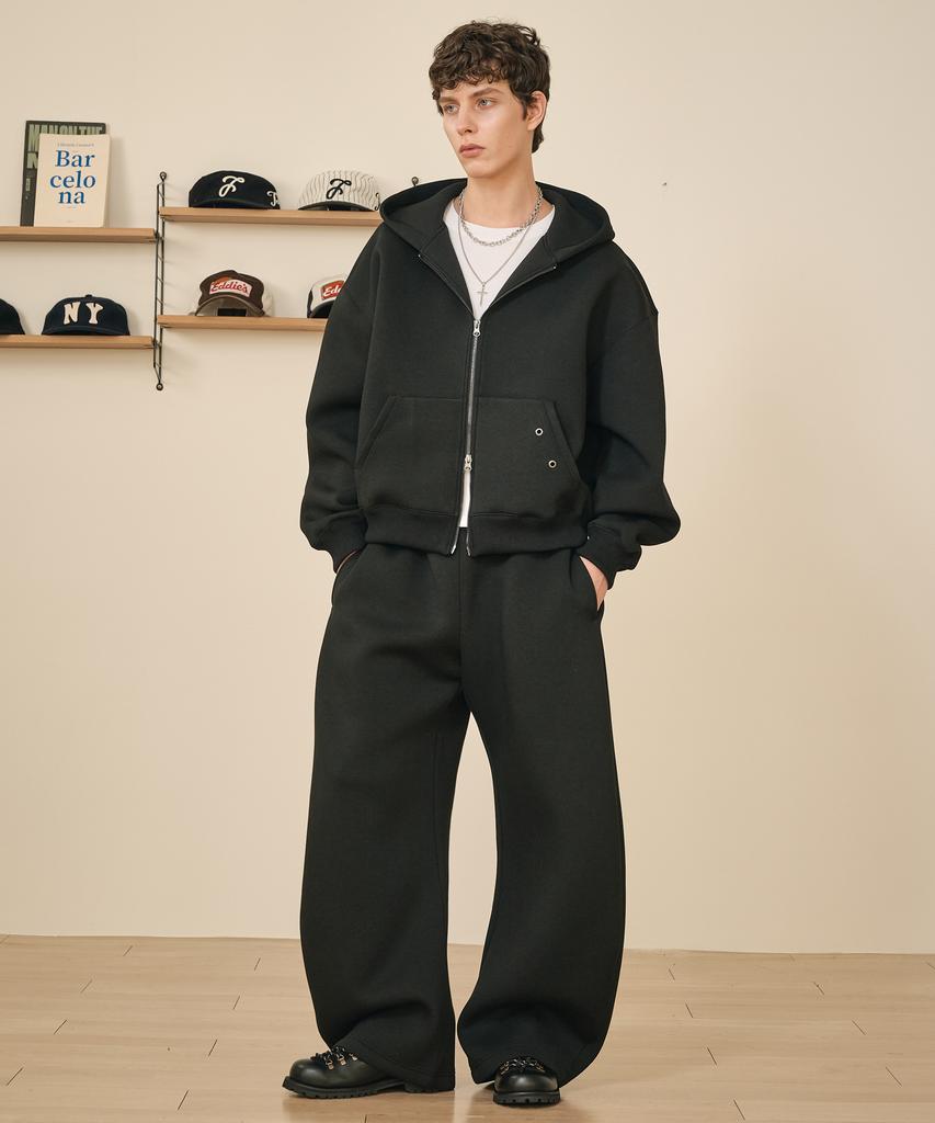 TAKEASY Neoprene Curved Sweatpants (Black)