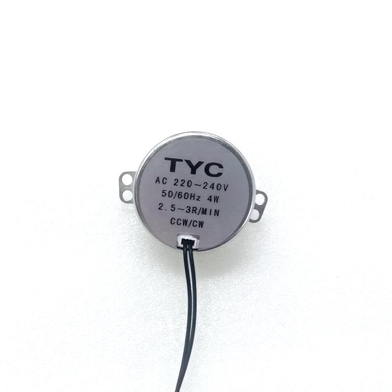 Стабильный синхронный двигатель Tyc-50, двигатель переменного тока 220–240 В, 50/60 Гц, крутящий момент 4 Вт, по часовой стрелке/по часовой стрелке