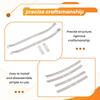 A60durable-Stainless Steel Upgrade Rear Axle Fixed Spring Plate Kit For 1/12 MN82 LC79 RC Car Parts