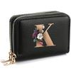 Женский кошелек-держатель для кредитных карт, Модный двойной кошелек на молнии с принтом букв, многослотовый кошелек для кредитных карт и монет для женщин
