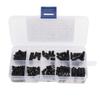 180pcs Black M2 Male Female Standoffs Screws Nuts Assortment Kit with Box