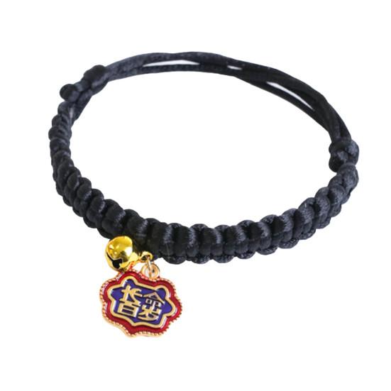 Ошейник для щенка, декоративный ошейник в китайском стиле, устойчивый к укусам, плетеный ошейник для котят, собак, фестивальный декор