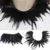 Cute Handmade Black Feather Neck Collar Wrap Cape Poncho Evening Dress Cloth