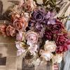 Real Touch Artificial Roses Bouquet Luxury Fake Plants Silk Rose Flowers  Outdoor Garden Decor