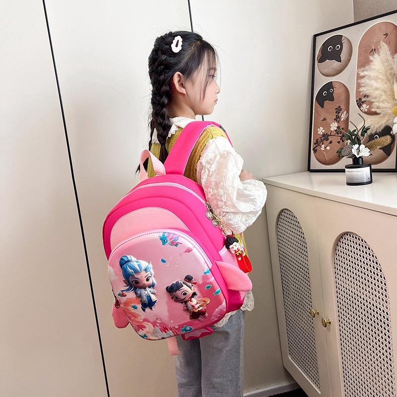 National Manga Cartoon Boys And Girls Backpack Foreign Style Printing Kindergarten Primary School Students Schoolbag Children Backpack