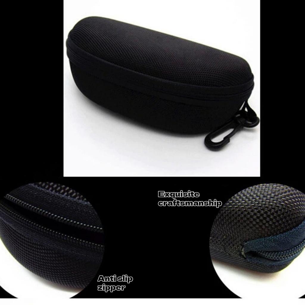 Модная футляр-каретка с крючком, большая деловая оправа из ткани Оксфорд, черная оправа для очков, для хранения очков EVA на молнии