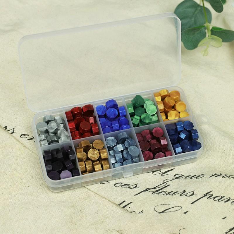 12.5*6.5см Гранулы сургуча 200шт Гранулы для восковых печатей Сургуч для опечатывания карт