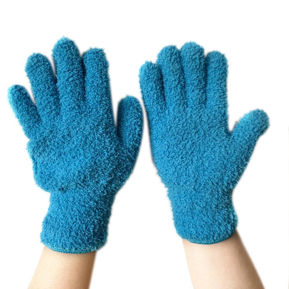 1 Pair Household Microfiber Car Care Coral Fleece Removal Cleaner Dust Remover Cleaning Glove