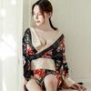 Sexy Lingerie Uniform Seduction Sexy Cherry Blossom Kimono Japanese Game Uniform Cosplay Sauna Bathrobe Suit