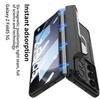 Full Cover Anti-Drop Flip Case With Front Glass for Samsung Z Fold 5 Stand and Pen Slot Fall Protection Phone Case for Mobile