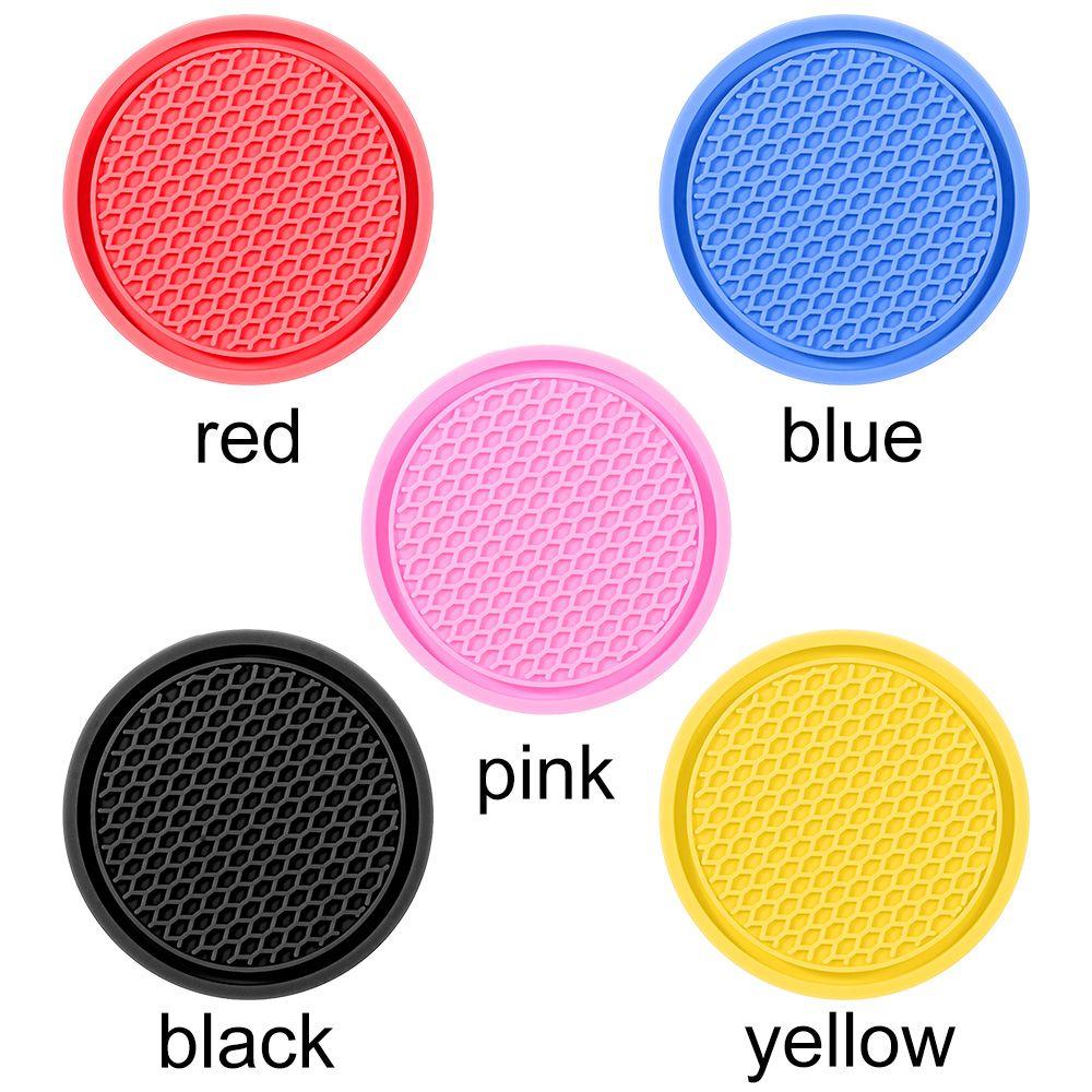 Автомобильные подставки из ПВХ для путешествий, автоматический подстаканник, вставка, подстаканник, противоскользящие аксессуары для салона автомобиля, коврики для чашек