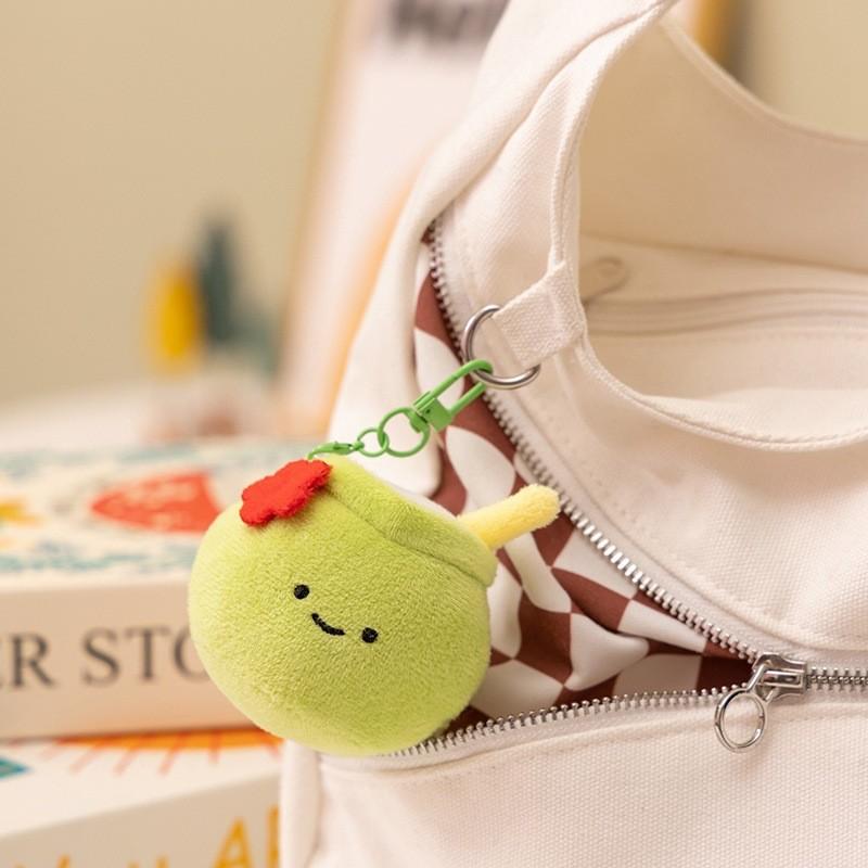 Coconut Fruit Plush Toy Keychain For Kids And Teens