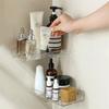 Clear Acrylic Floating Shelf Self Adhesive Storage Shelf for Wall Decoration Toys Bookshelf Bathroom Soap Dispenser Holder Racks