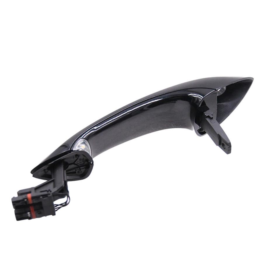 1x Black Car Exterior Front Left Comfort Door Handle 51217231931 For BMW F10 F01