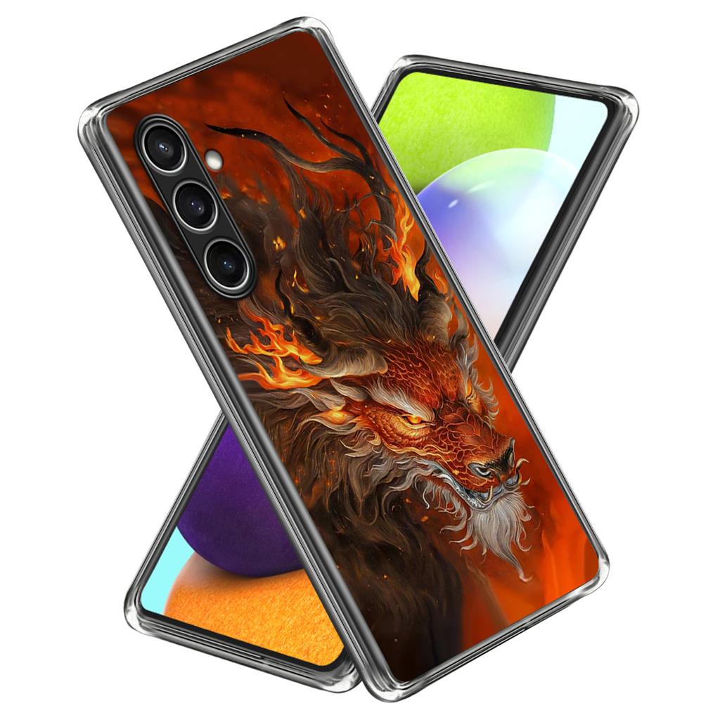 Чехол для Samsung Galaxy S24 FE, амортизирующий ТПУ, с напечатанным узором, чехол для телефона