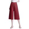 Cotton Linen Cropped Pants for Women In Summer Loose Wide Leg Straight Leg Casual Pants for Women Pants & Capris Women’s
