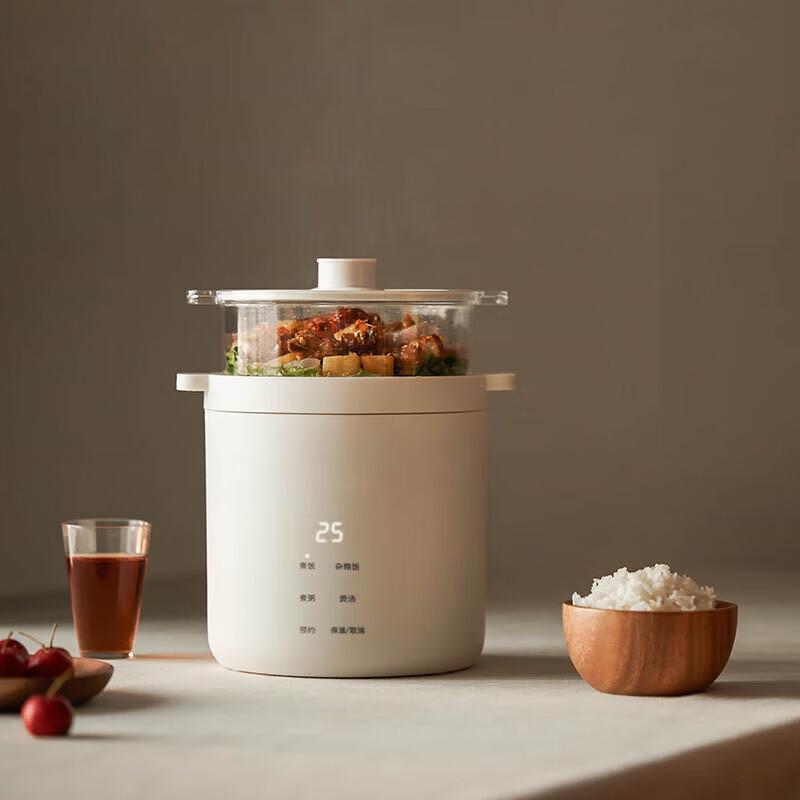 Мини-рисоварка Olayks 1.2L, китайская вилка (адаптер в комплекте)