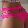 Women Seamless Panty Sexy Hollow Out Briefs Temptation Lingerie Underwear Middle-waist G Strings Panties