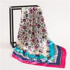 90 * 90cm New Silk Scarf Women'S Spring And Summer Decorative Scarf Sunscreen Travel Shawl Autumn And Winter Scarf Thin Edition