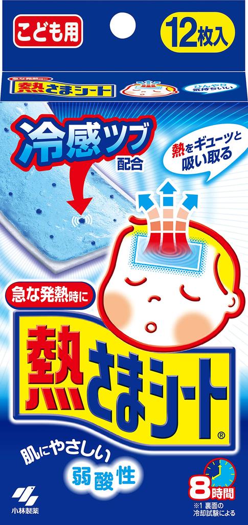 Охлаждающий лист Netsusama для 12 листов x 3 Slightly Kobayashi Pharmaceutical [Оптовая закупка] Лист, Дети, штуки, Безвредный для кожи, Кислотный,