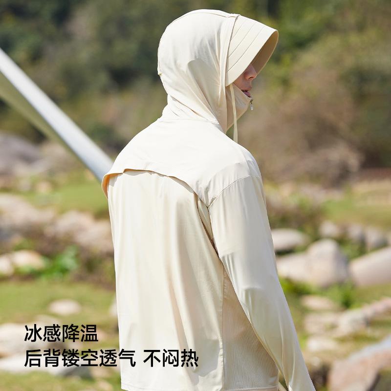 Wenhouu ice silk sunscreen clothing upf100 + women's original yarn sunscreen jacket men's fishing sunscreen clothing summer