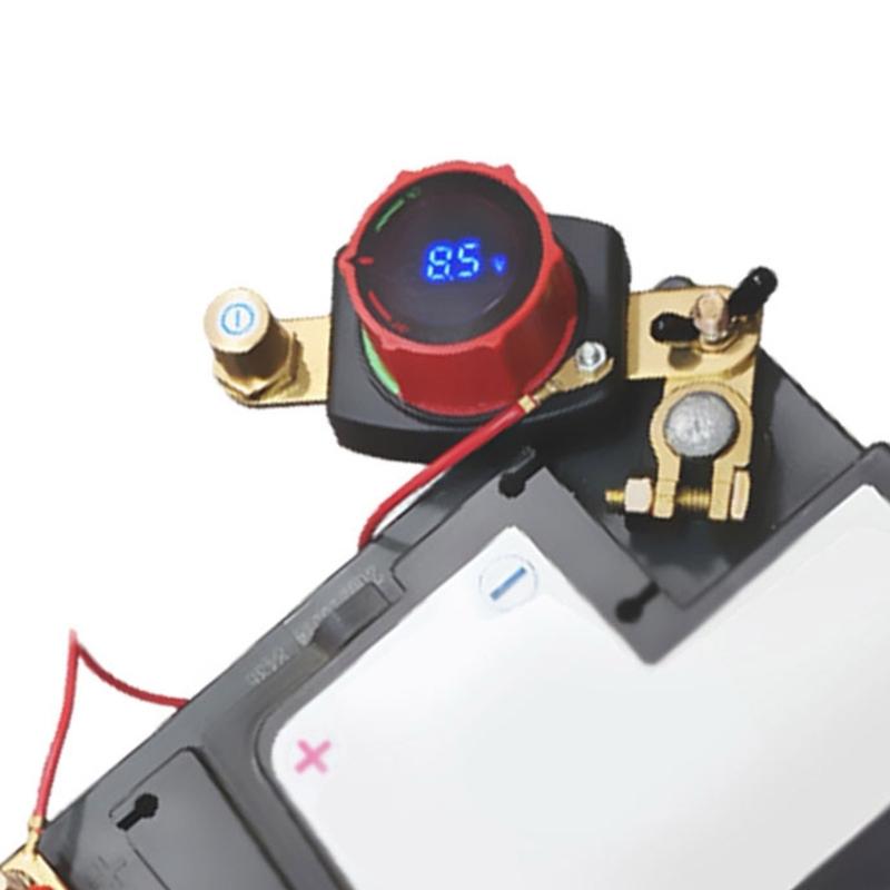 Heavy Duty Adjustable 12 24V Power Cut Off Switches with Voltage Display for Safe Electrical Disconnect in Vehicles and Marine Applications
