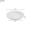 Stone Pattern Flat Plate Ceramic Steak Plate Sushi Dish Dessert Cake Dish Serving Plate White Artistic Conception Tableware