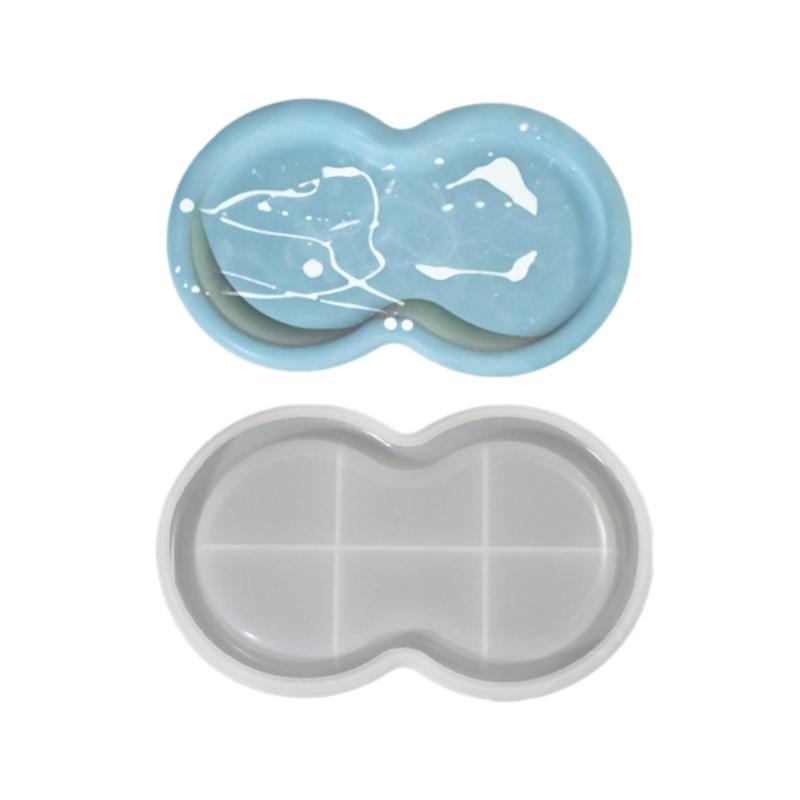 DIY поднос, форма для подставки, форма для эпоксидной смолы, овальная тарелка, коврик для чашки, силиконовая форма, держатель для ювелирных изделий, органайзеры, форма