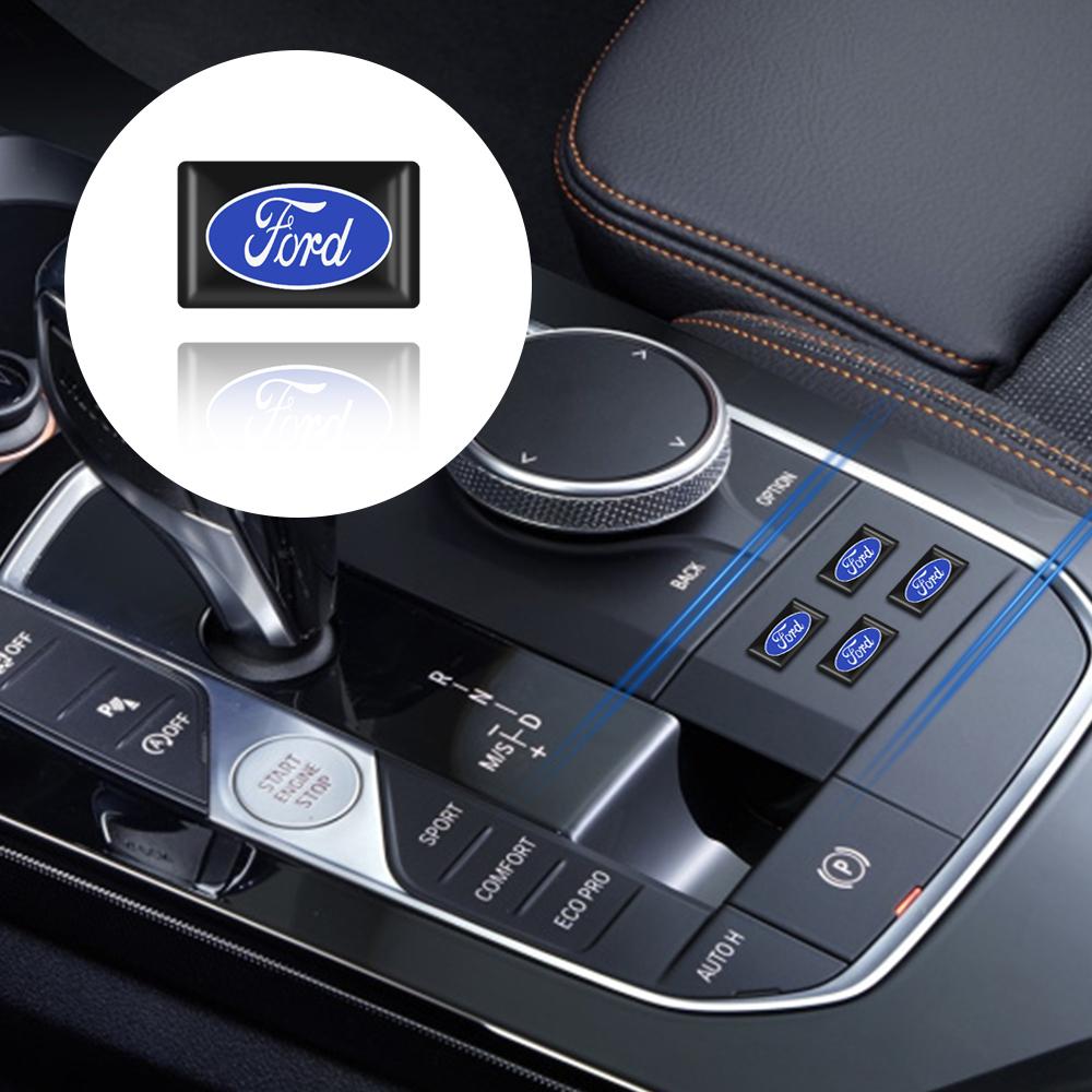 cihmru1 10Pcs 3D Car Styling Epoxy Emblem Badge Stickers Goods Auto Accessories For Ford Focus mk2 mk3 Fiesta Fusion Ranger Mondeo Kuga