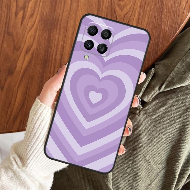 Эстетичный чехол Latte Love с коричневым сердцем для Samsung Galaxy M12 M32 M52 M35 M55 M15 M11 M13 M14 M06 M16 M36 M56 M31 M53 M34 M54