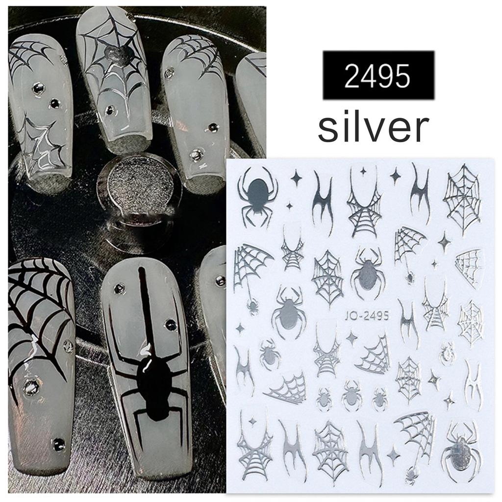 Dark and Stylish Nail Decals Durable and Easy To Apply Perfect for DIY Nail Art and Crafts