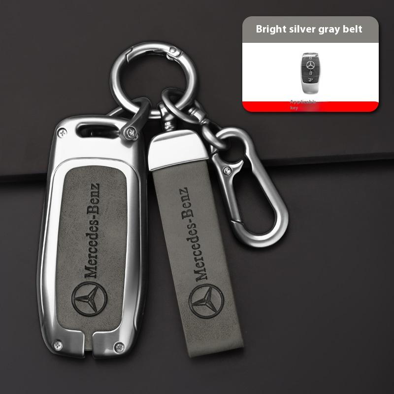 For Mercedes Benz A C E S G Class GLC CLE CLA GLB GLS W177 W205 W213 W222 X167 AMG Car Alloy Key Case Key Bag Shell Key Chain BA1 F552