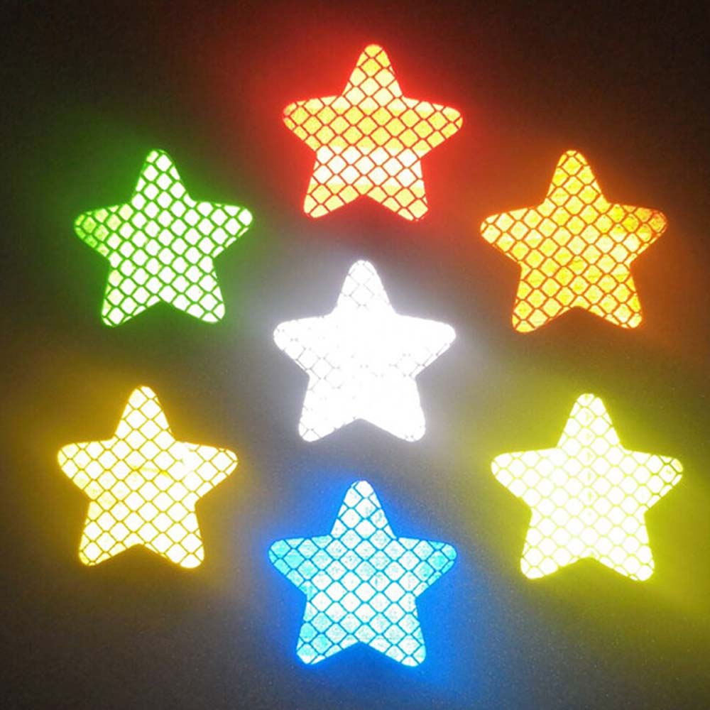 Five-pointed Star Reflective Stickers Car Exterior  Accessories Car Safety Mark Car Stickers