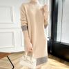 Women's Cashmere Dress 30% Cashmere 70% Wool Autumn and Winter Cashmere Skirt Soft and Warm