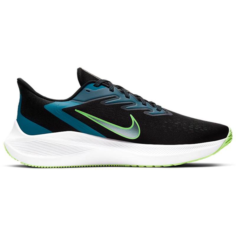 Nike Кроссовки Zoom Winflo 7 Black Valerian Blue повседневные CJ0291-004