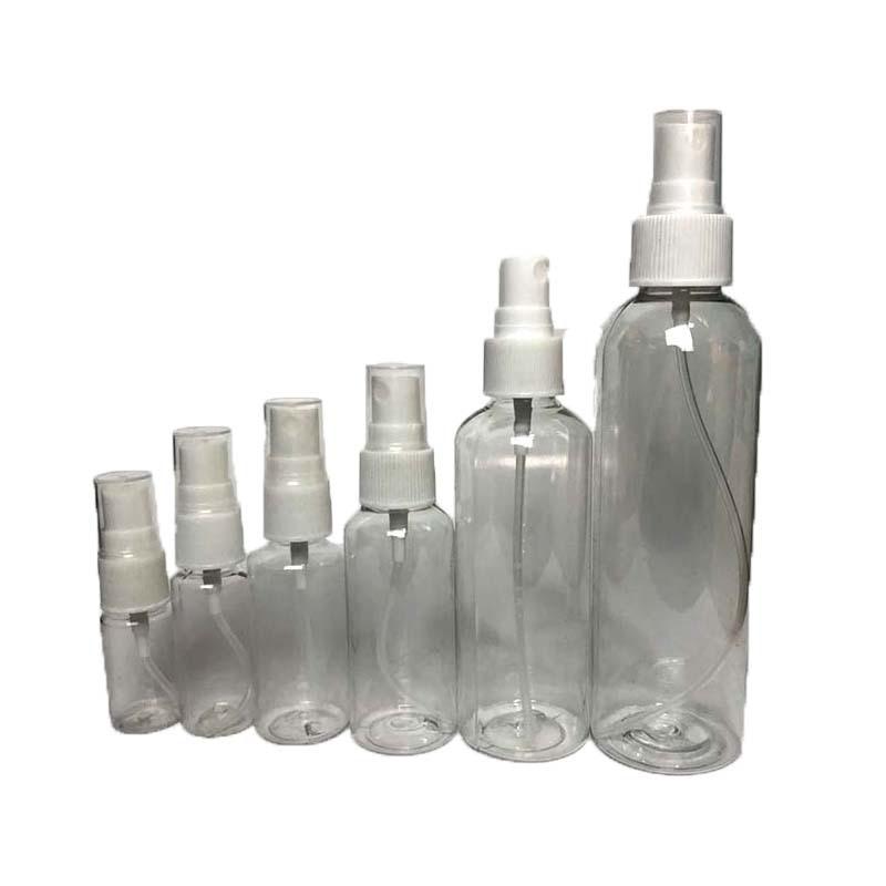Cosmetic Fine Mist Spray Bottle - 30ml, 50ml, 100ml Plastic for Liquids & Alcohol