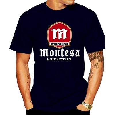 Летний топ с круглым вырезом и 3D-принтом мотоцикла Montesa, модная повседневная мужская футболка с коротким рукавом