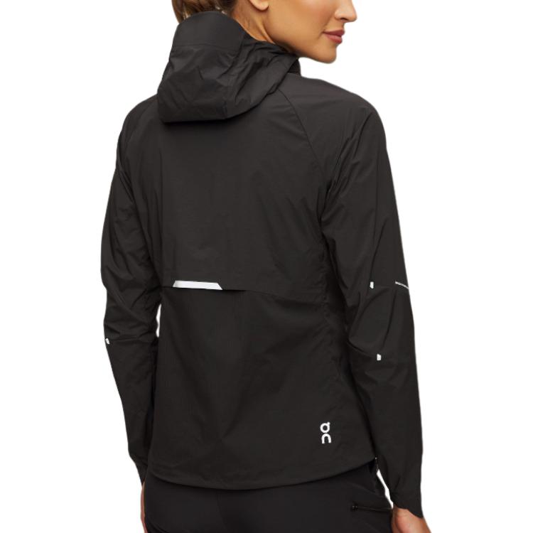 On Jackets Women's Black Hooded Moderate Other 1WE10410553